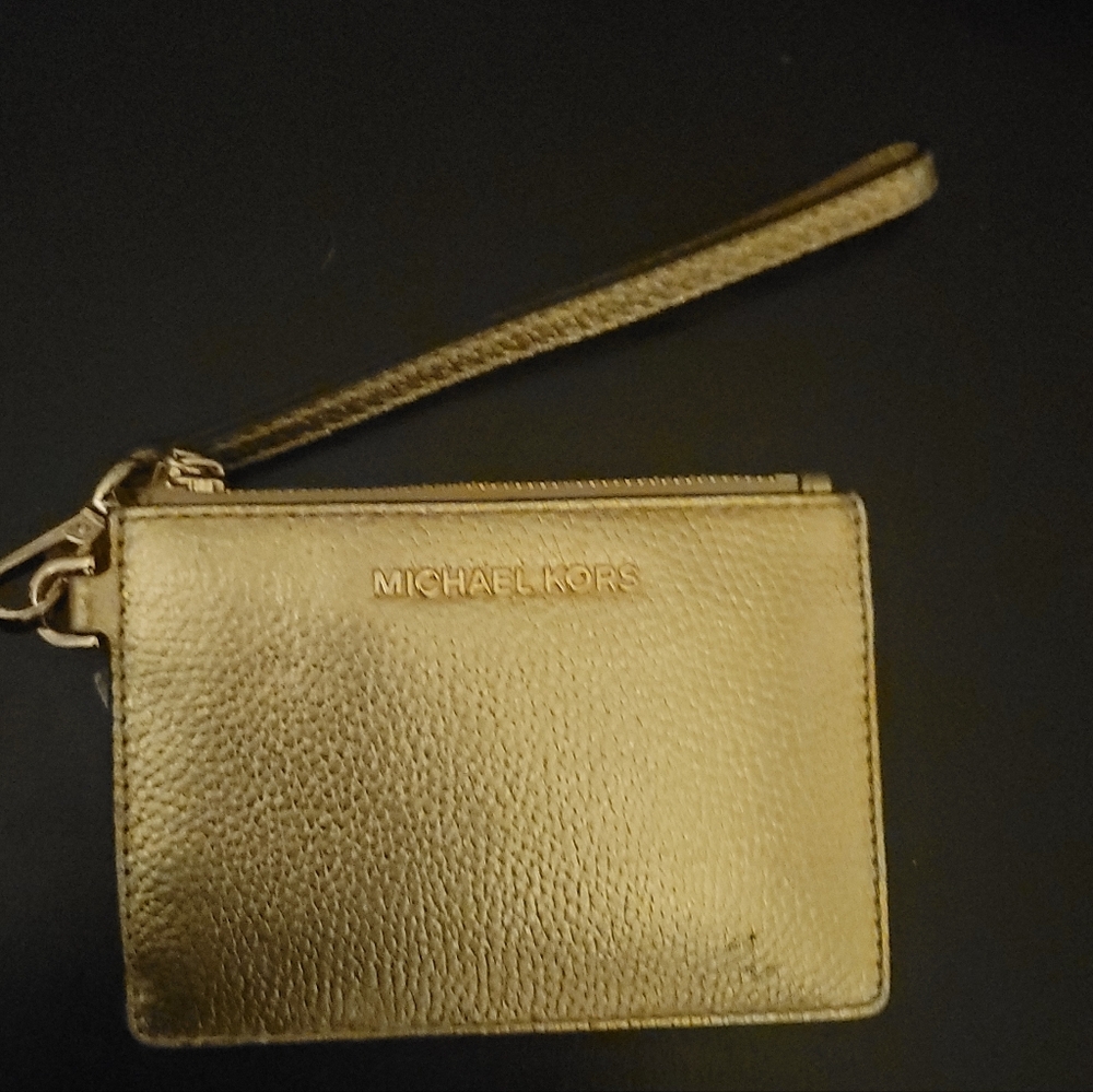 Michael Kors Metallic Gold Card Holder